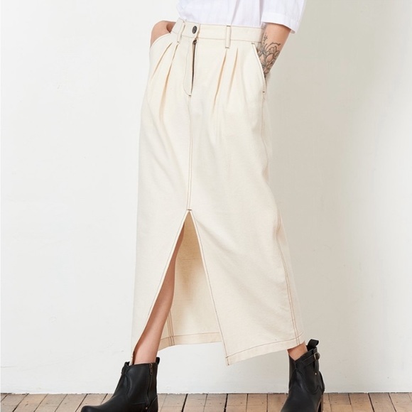 NWT MARA HOFFMAN Florence Skirt in Natural size 4. Purchased at runway TJMaxx - Picture 5 of 7